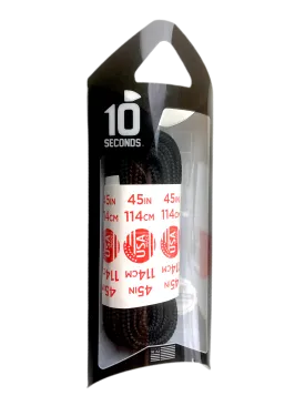 10 Seconds ® Athletic Hiker Laces | Black