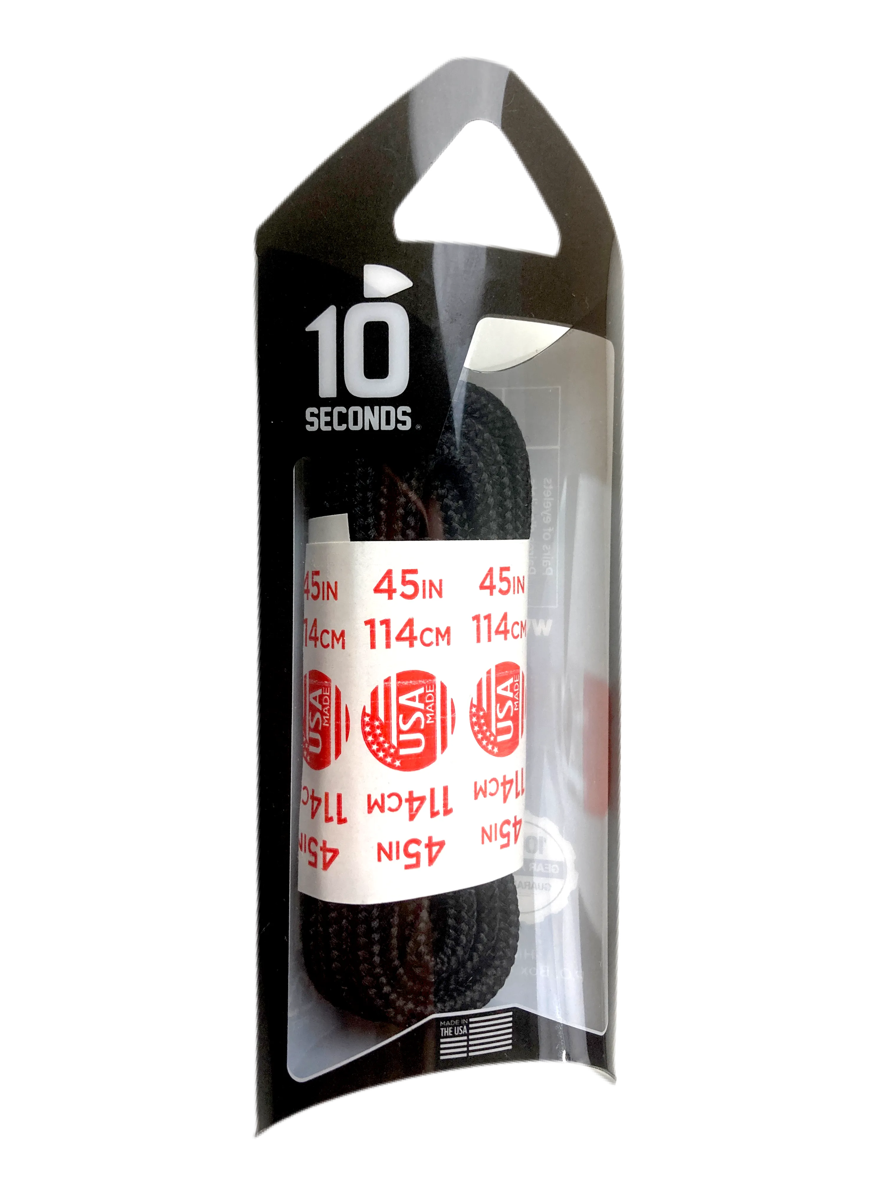 10 Seconds ® Athletic Hiker Laces | Black