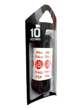 10 Seconds ® Athletic Hiker Laces | Black/Brown