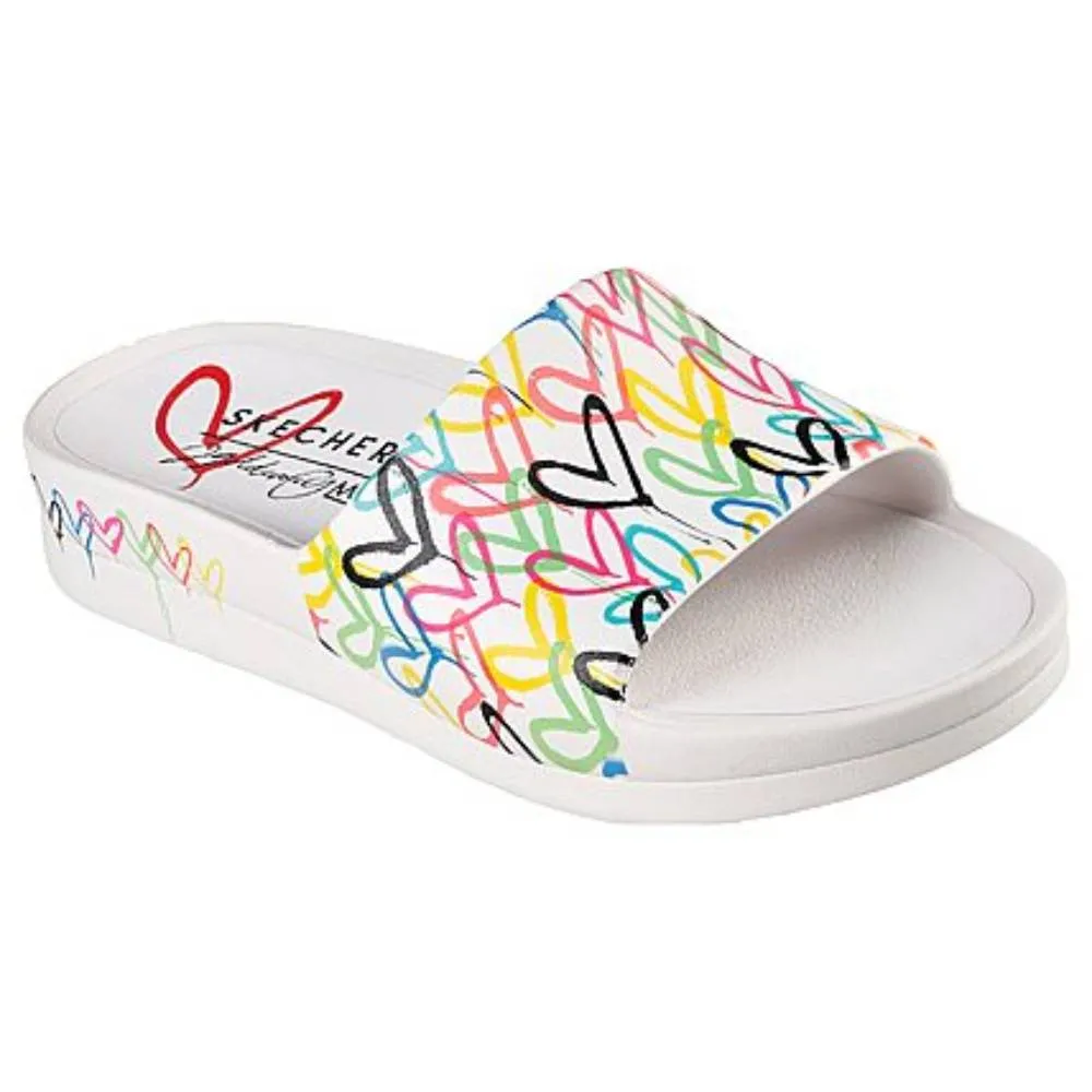 Adidas Women's Cali Charm-Trust Love Slipper (White/Multi)