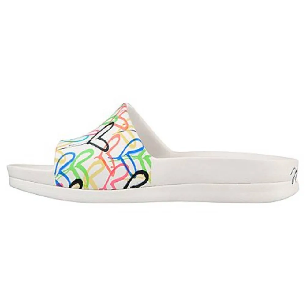 Adidas Women's Cali Charm-Trust Love Slipper (White/Multi)