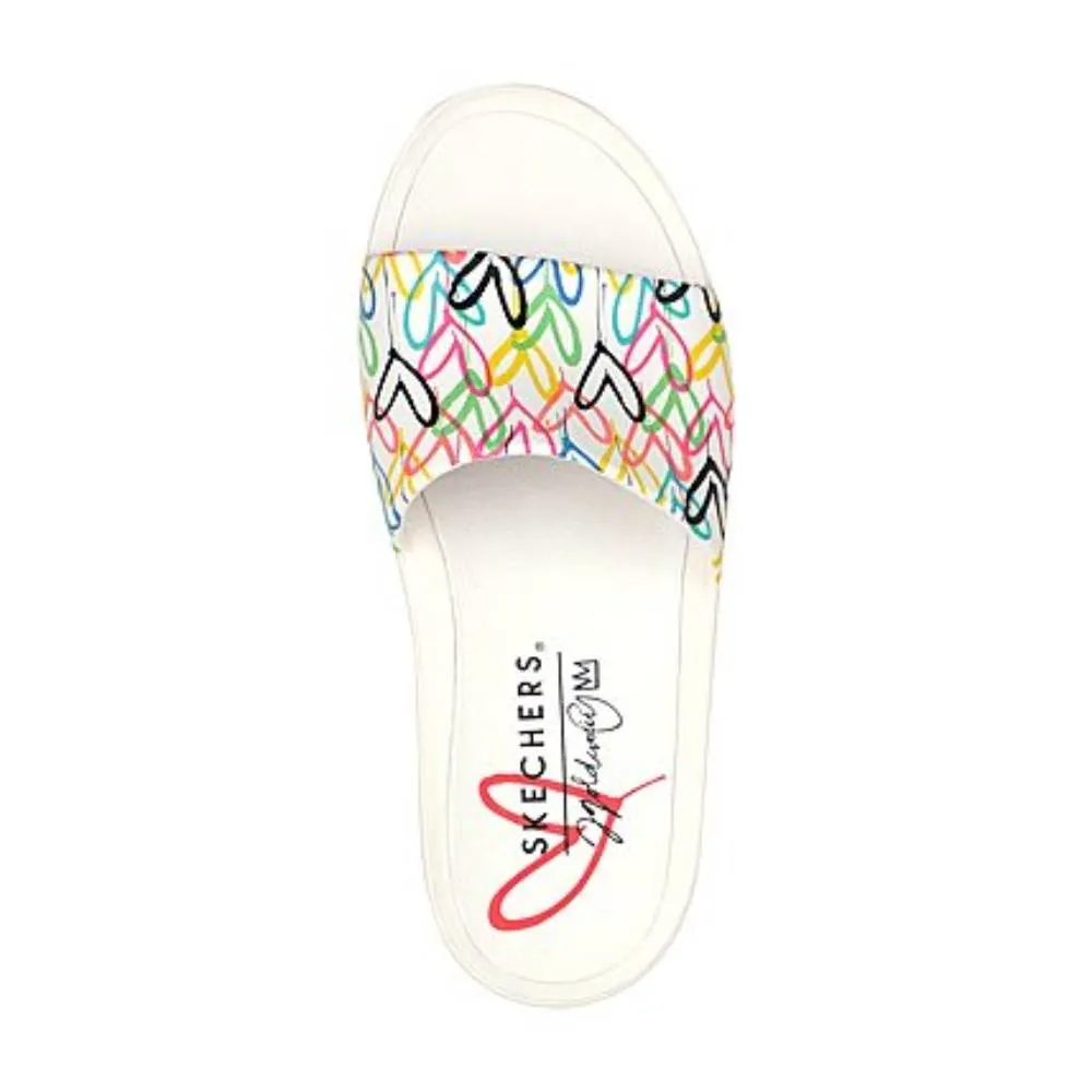 Adidas Women's Cali Charm-Trust Love Slipper (White/Multi)