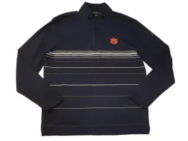 Auburn Tigers Under Armour Coldgear Infrared Navy LS 1/4 Zip Pullover Jacket (L)