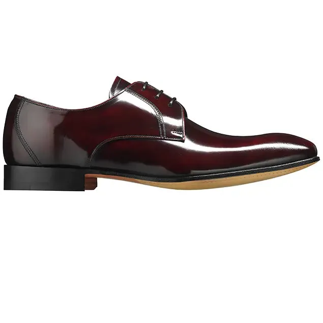 BARKER Rutherford Shoes - Mens Derby Style - Burgundy Cobbler