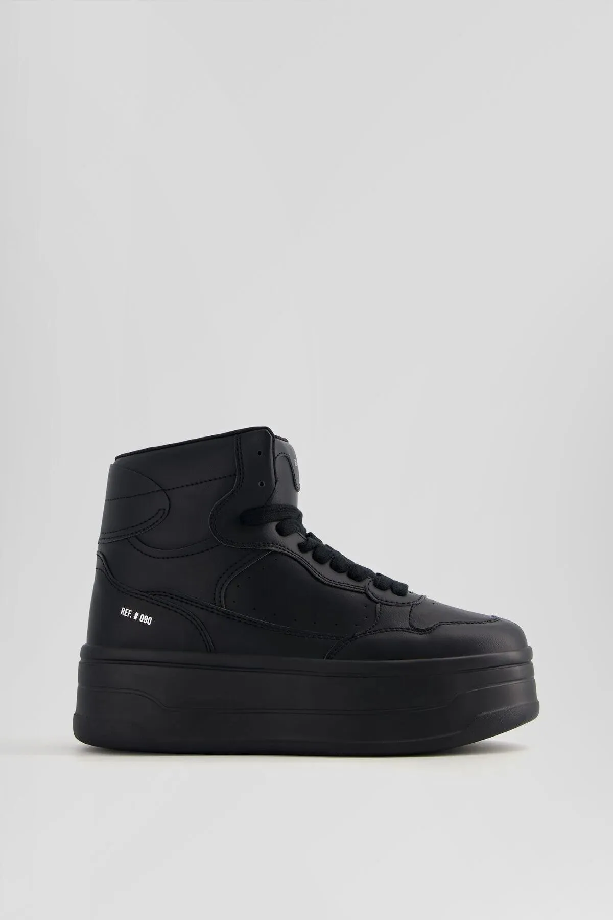 Bershka Monochrome Platform Sneakers