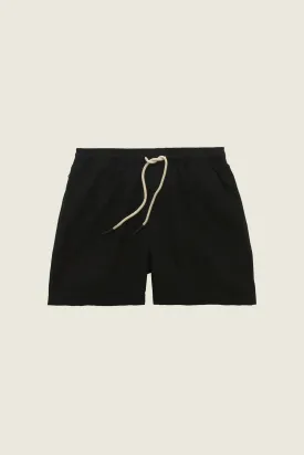 Black Linen Shorts