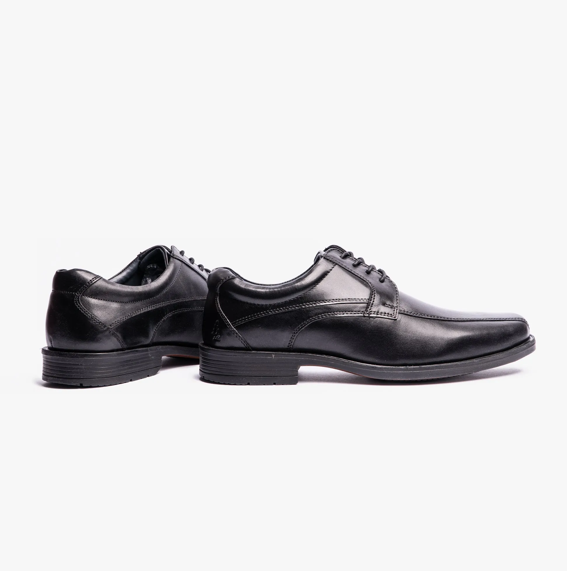 BRANDON Boys Leather Slip-On Shoes Black