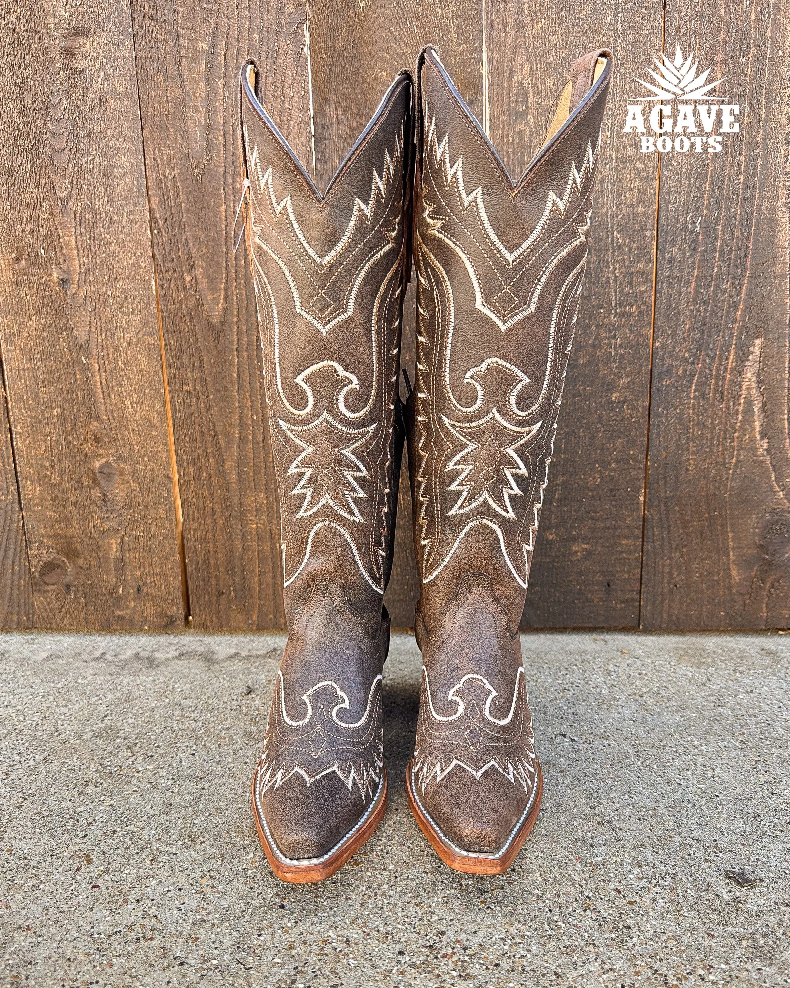 BROWN | WOMEN TALL COWBOY BOOTS