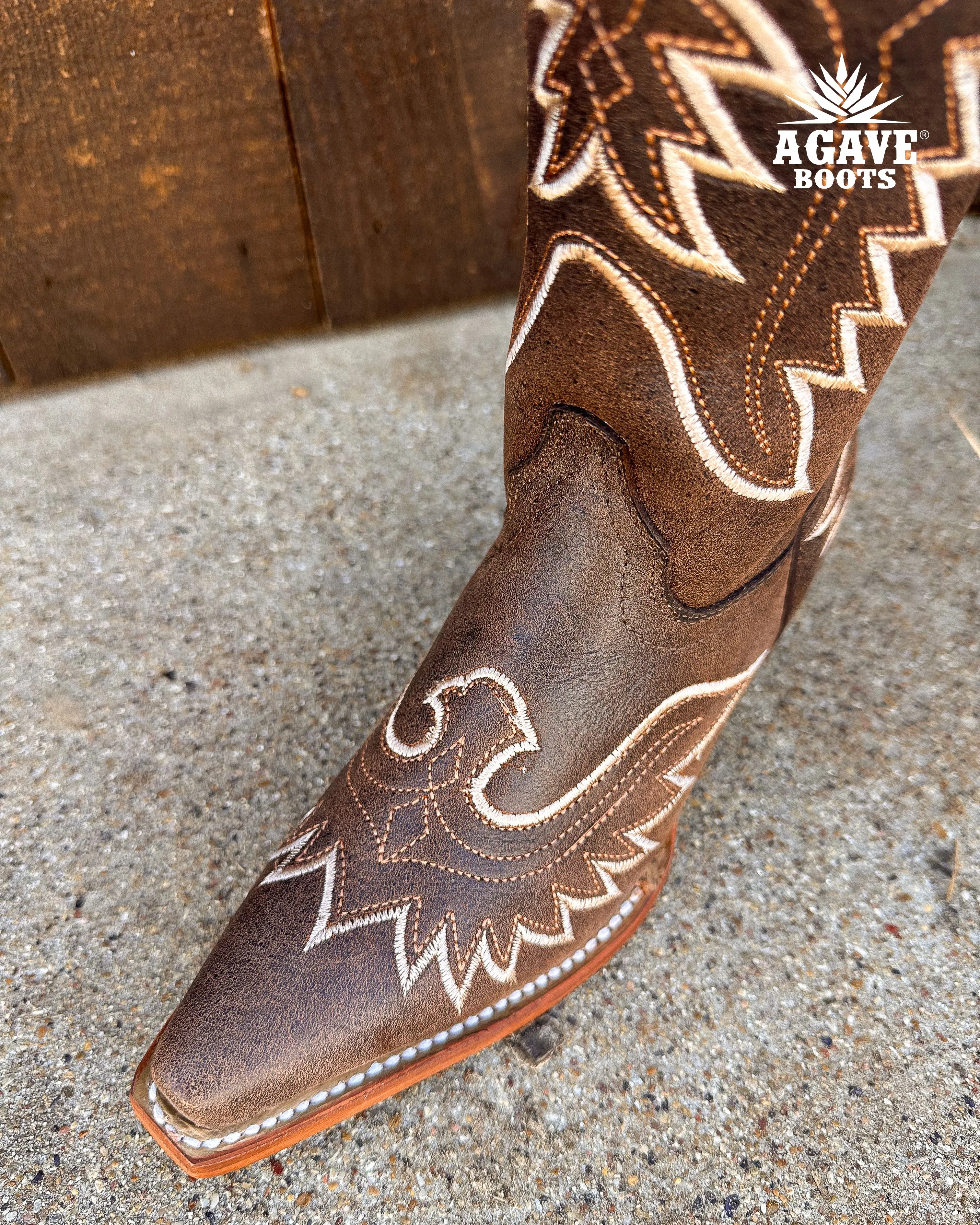 BROWN | WOMEN TALL COWBOY BOOTS