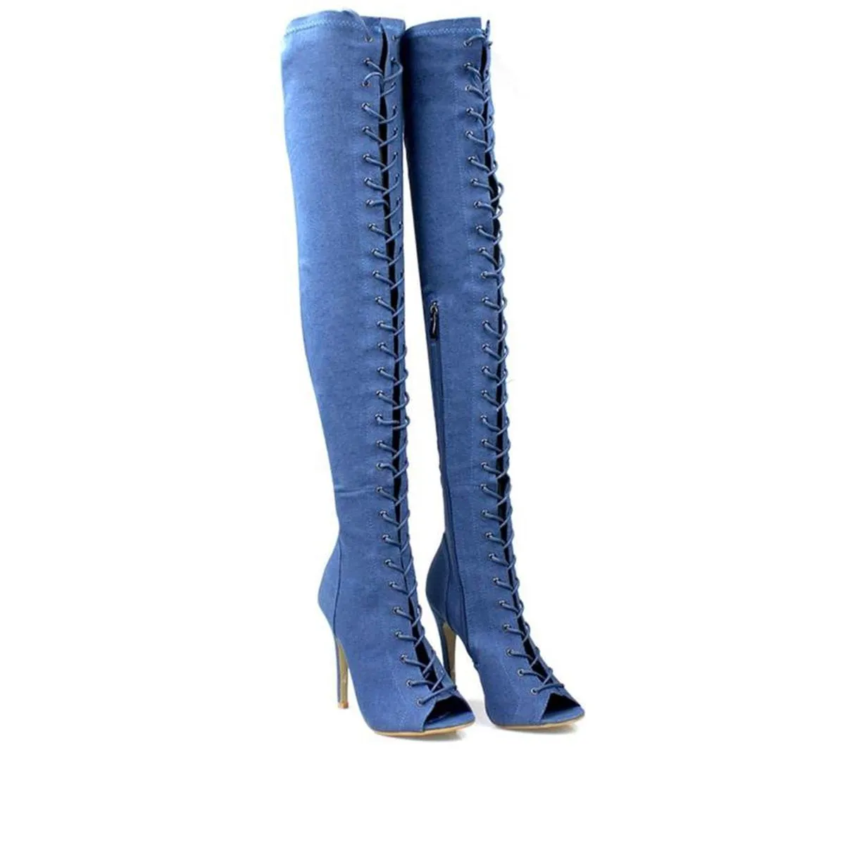 Camila Full Lace Up Over Knee Boot