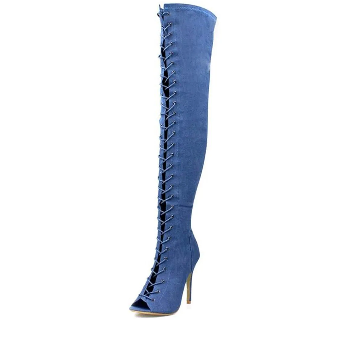 Camila Full Lace Up Over Knee Boot