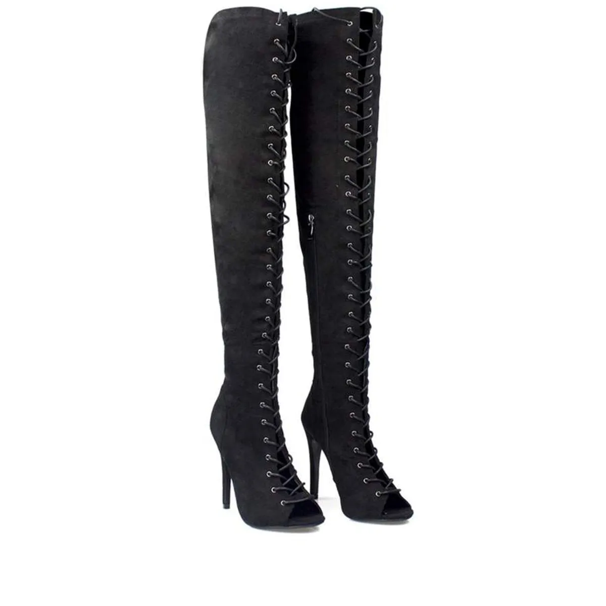 Camila Full Lace Up Over Knee Boot