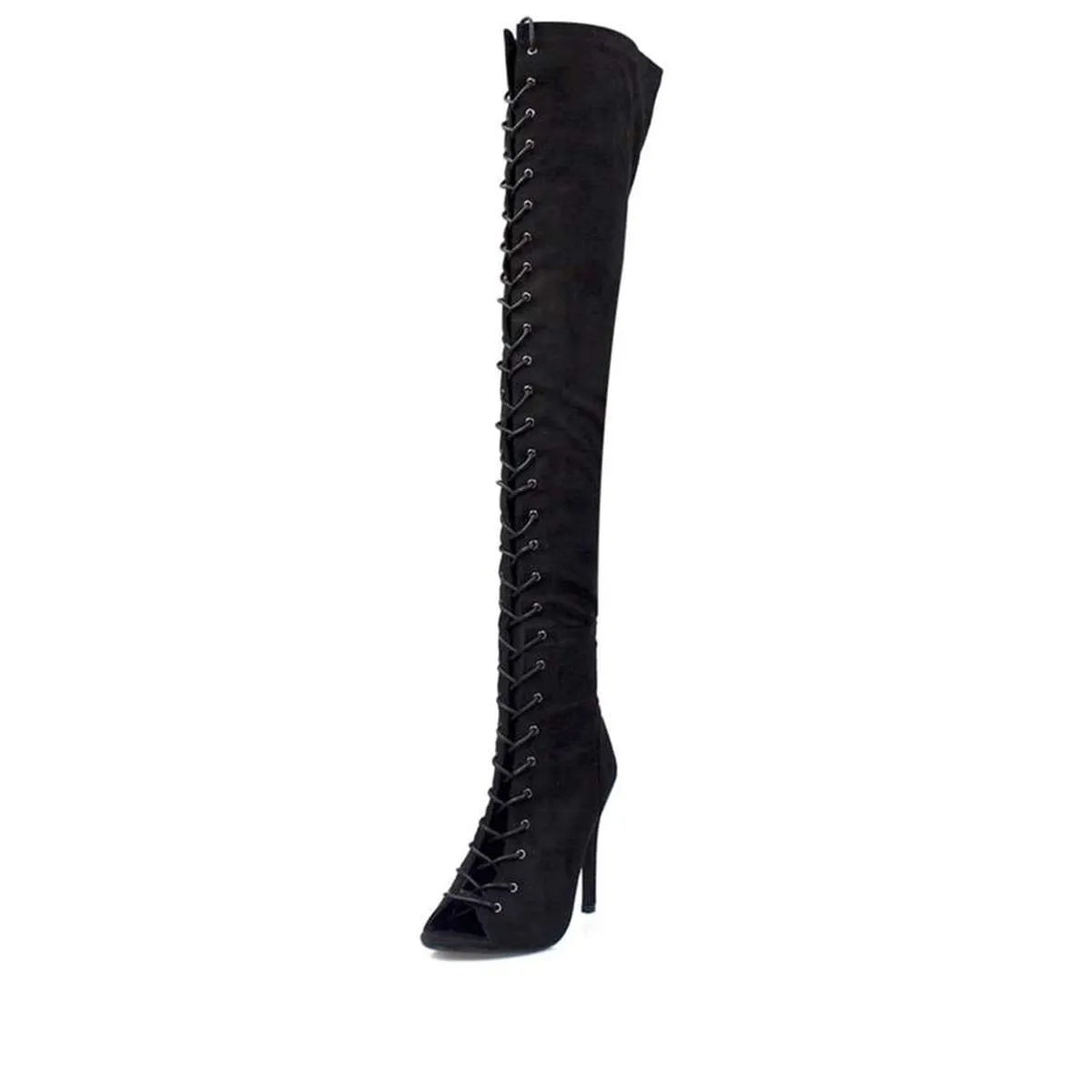 Camila Full Lace Up Over Knee Boot