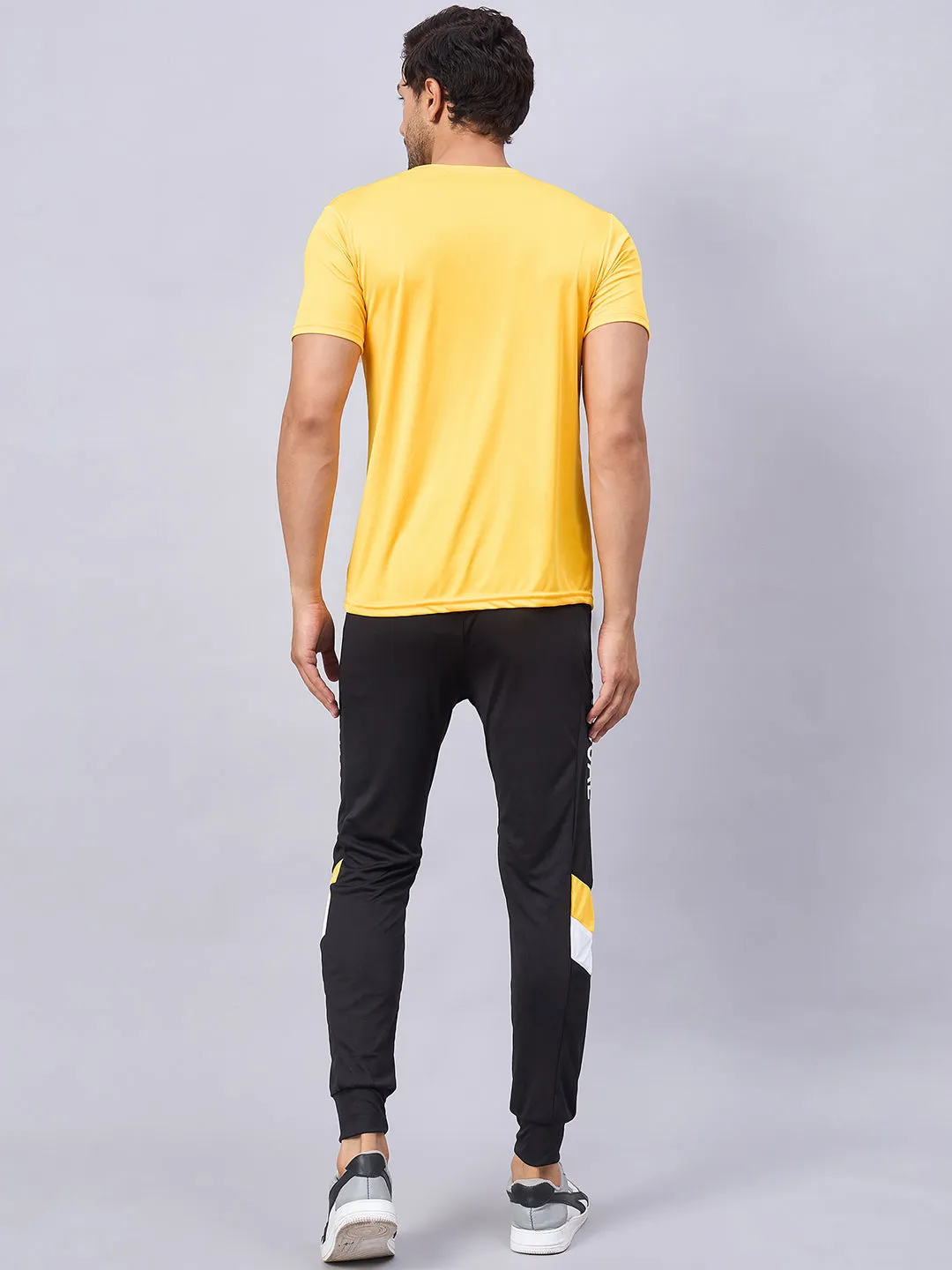 Colorblock Men Yellow Coord-Set 1