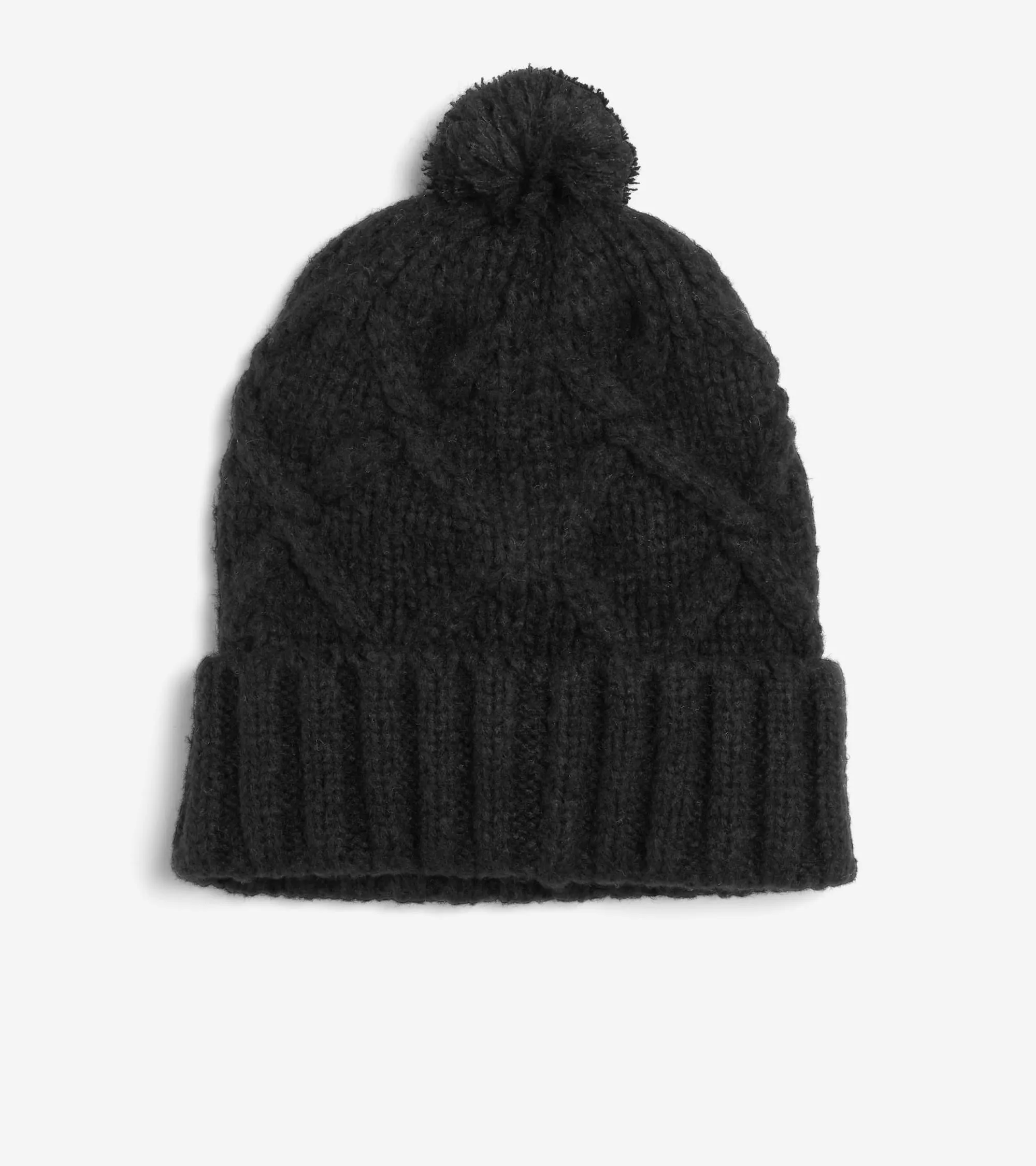 Diamond Cable Pom Hat