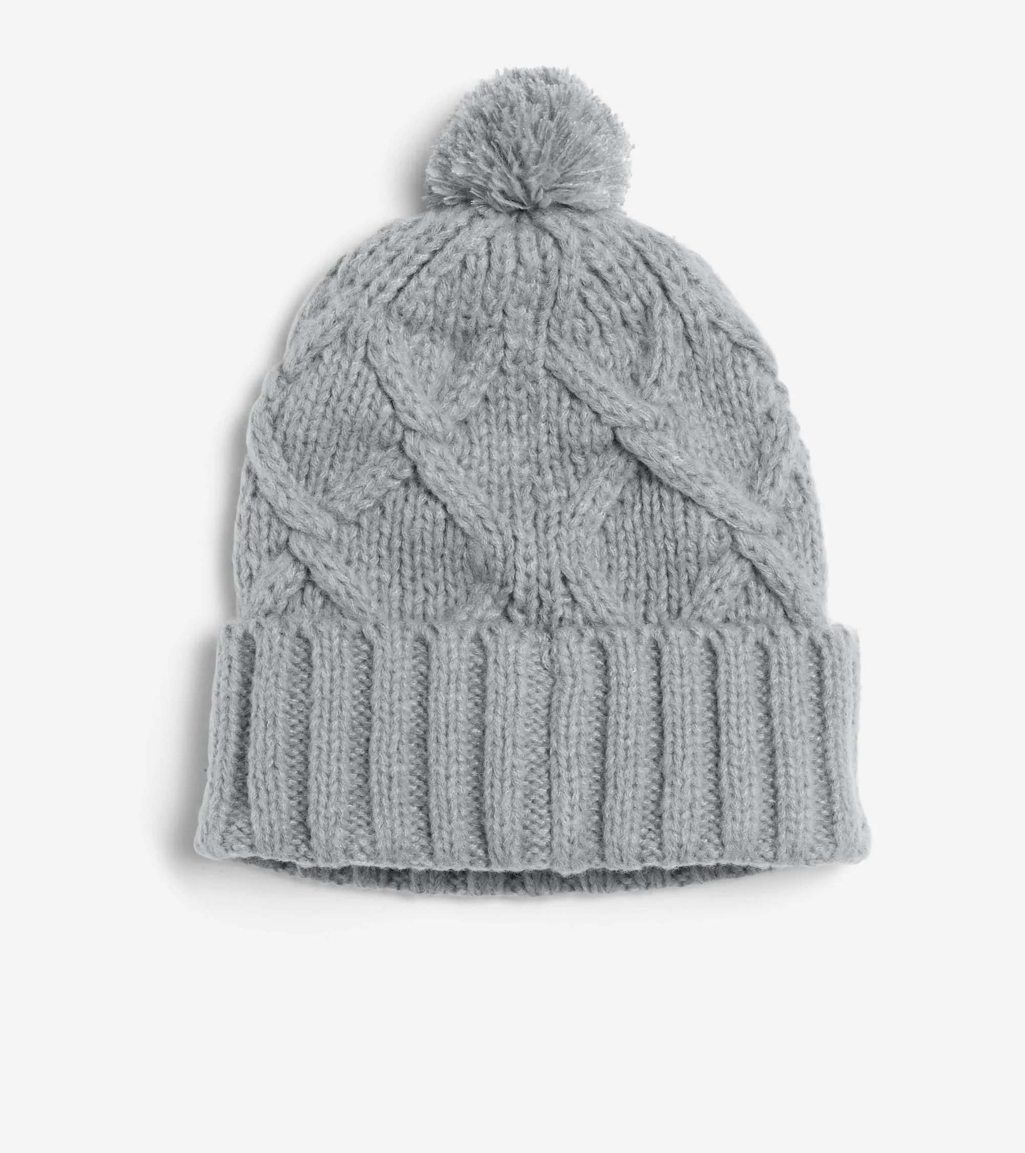 Diamond Cable Pom Hat