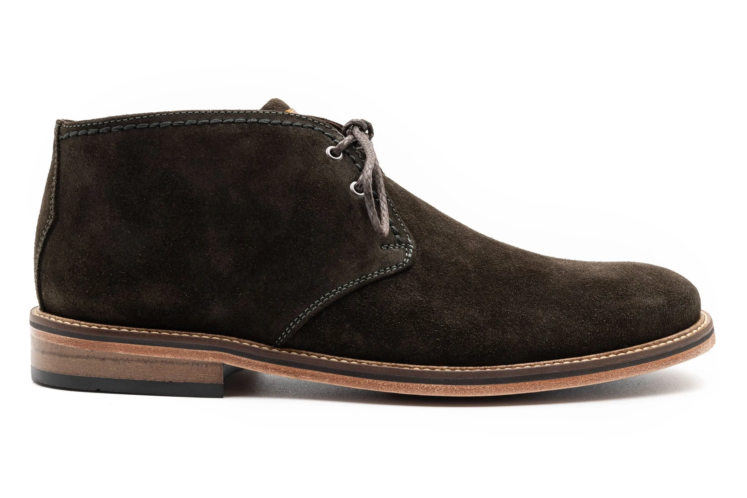 Ernest Safari Kudu Suede Chukka Boots - Chocolate