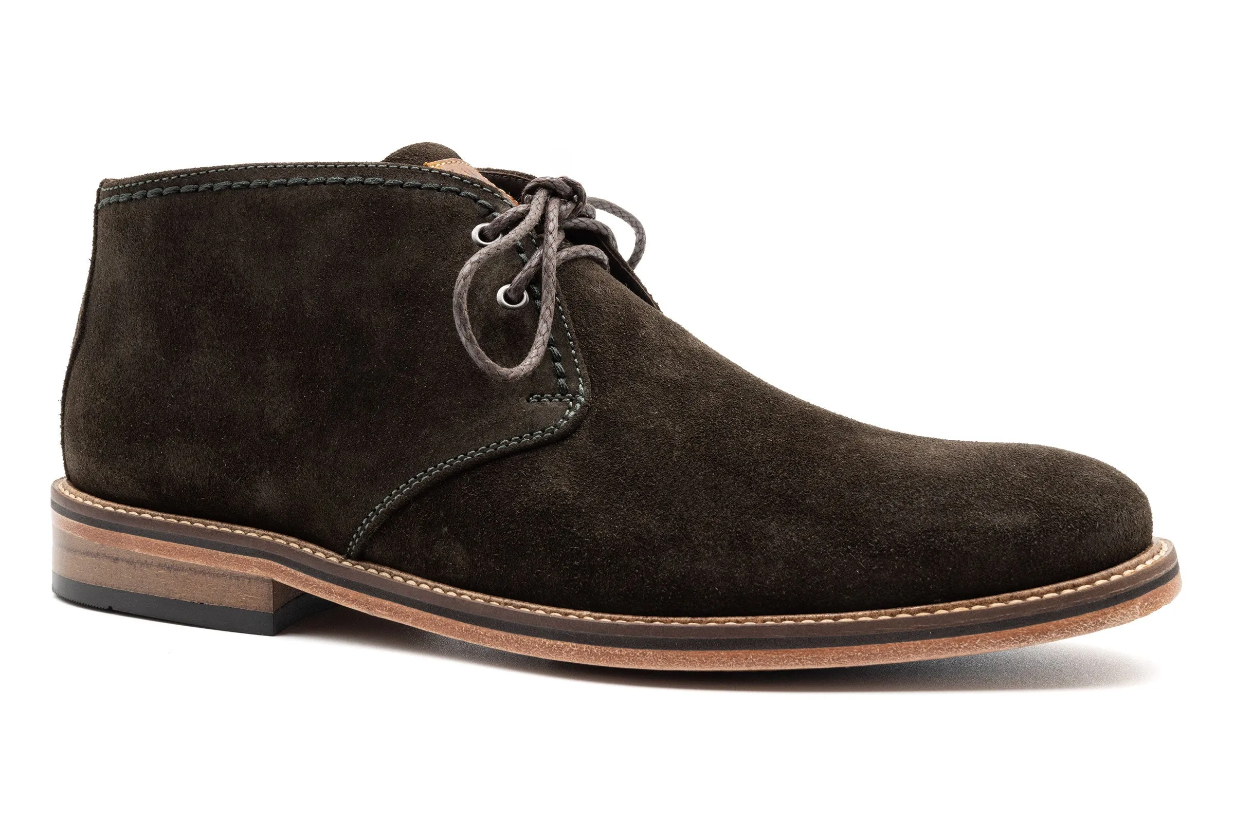 Ernest Safari Kudu Suede Chukka Boots - Chocolate