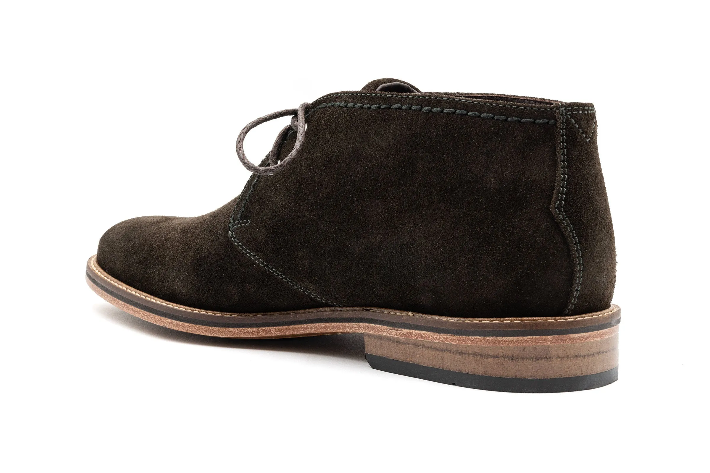 Ernest Safari Kudu Suede Chukka Boots - Chocolate