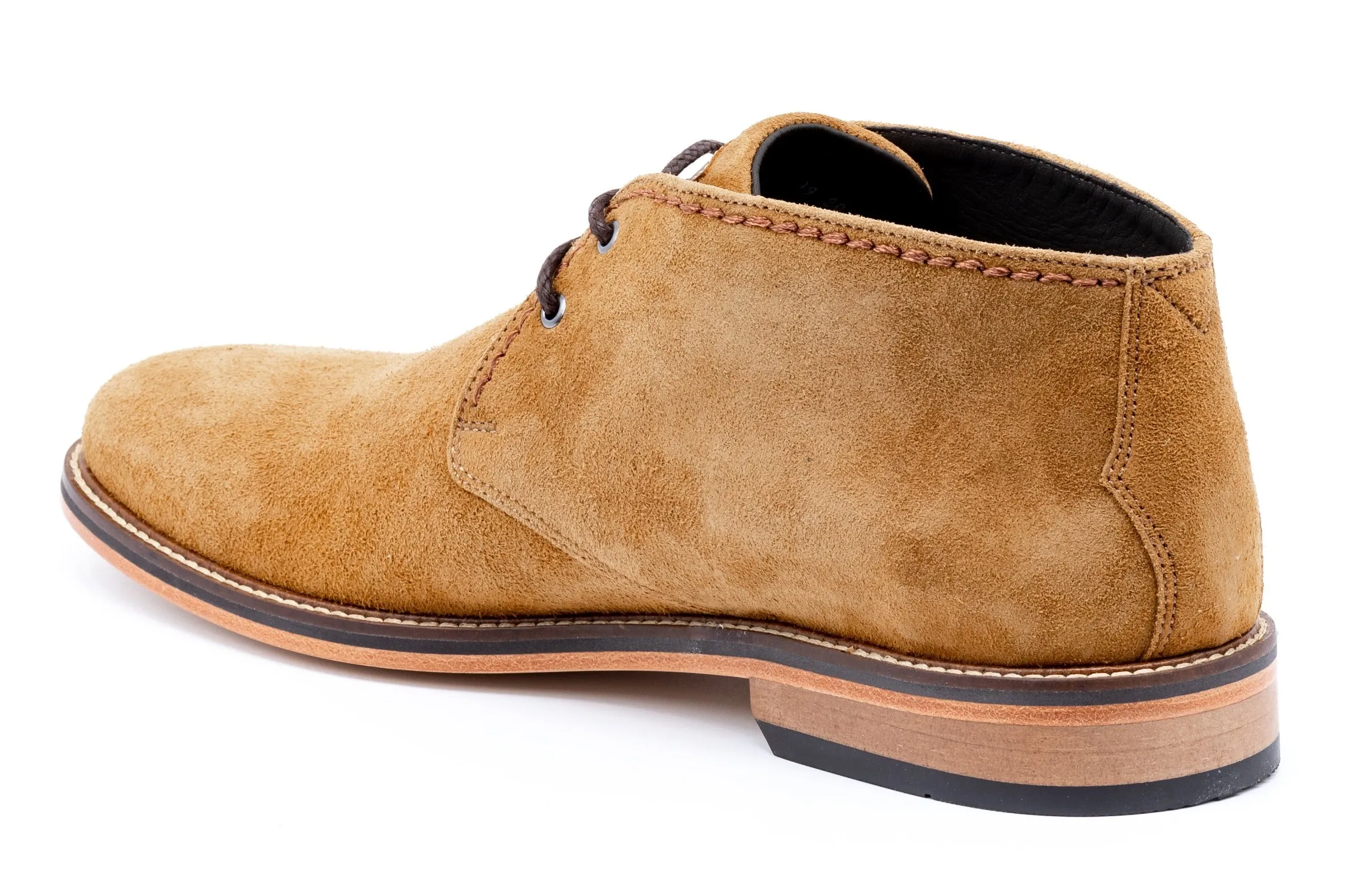 Ernest Safari Kudu Suede Chukka Boots - Tobacco