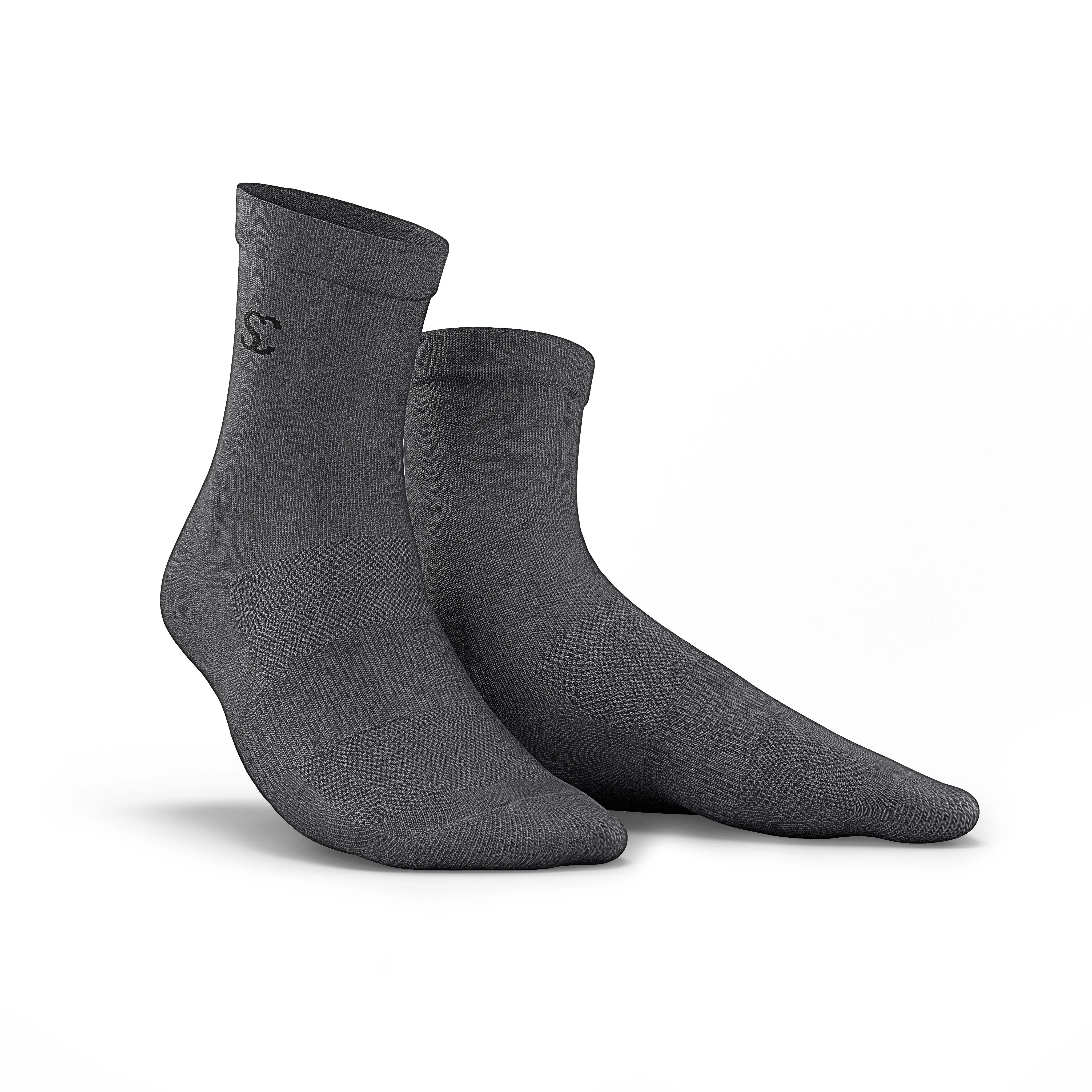 Everyday Essentials Charcoal Crew Socks - Unisex