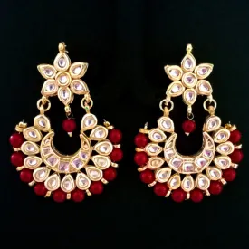 ''EXCLUSIVE''50-60 mm Hand Crafted Kundan Earrings Sold by per Pair pack