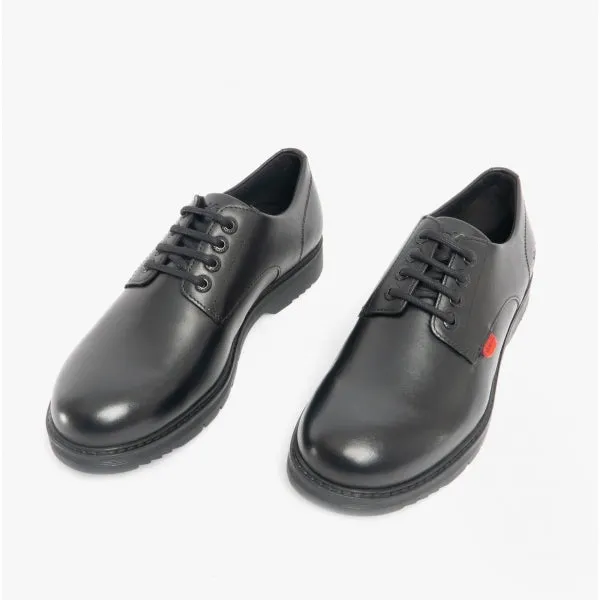 FINLEY LO Teen Boys Leather Derby Shoes Black