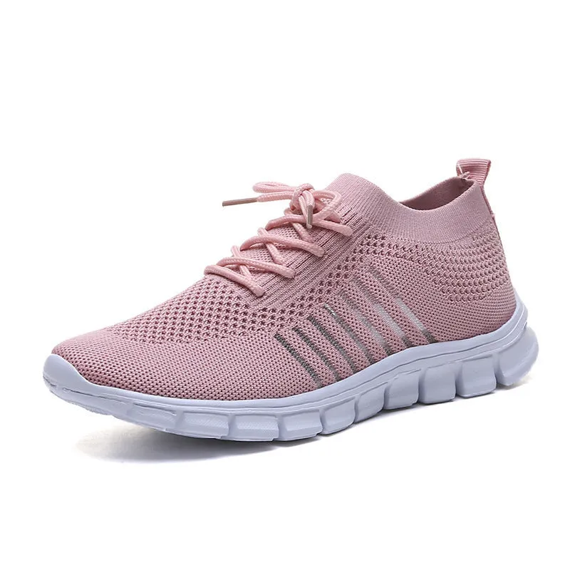 Flying Woven Mesh Women's Shoes Breathable Sneakers