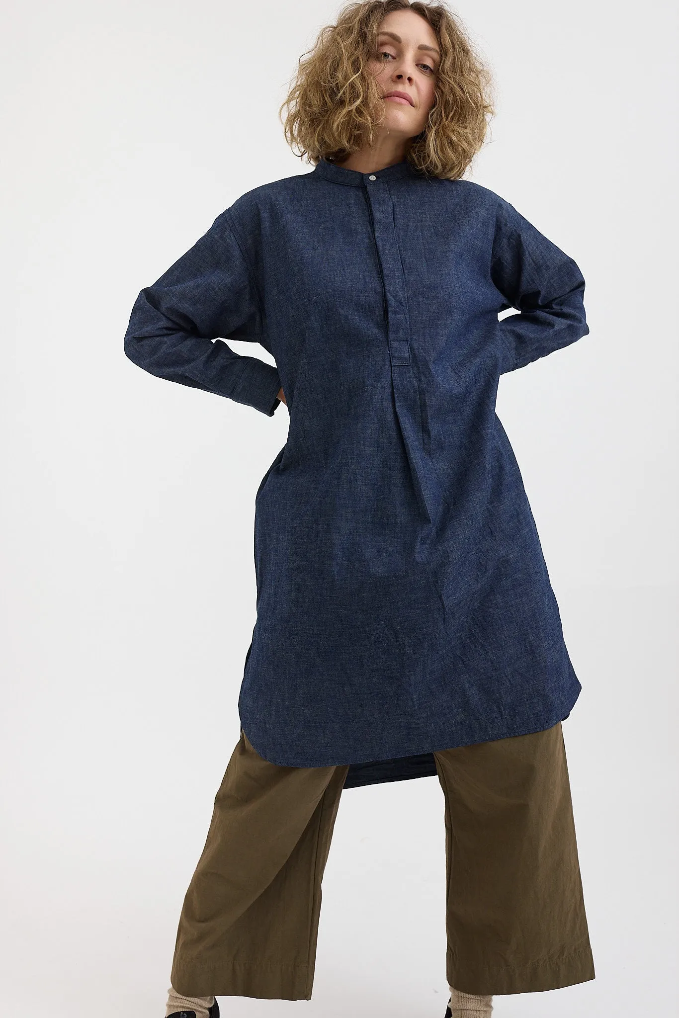 Gauze   Laboratory - Militaria Denim Tunic Shirt