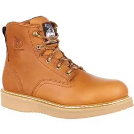 Georgia #G6152   Men's Wedge Work Boot Soft Toe Barracuda Gold