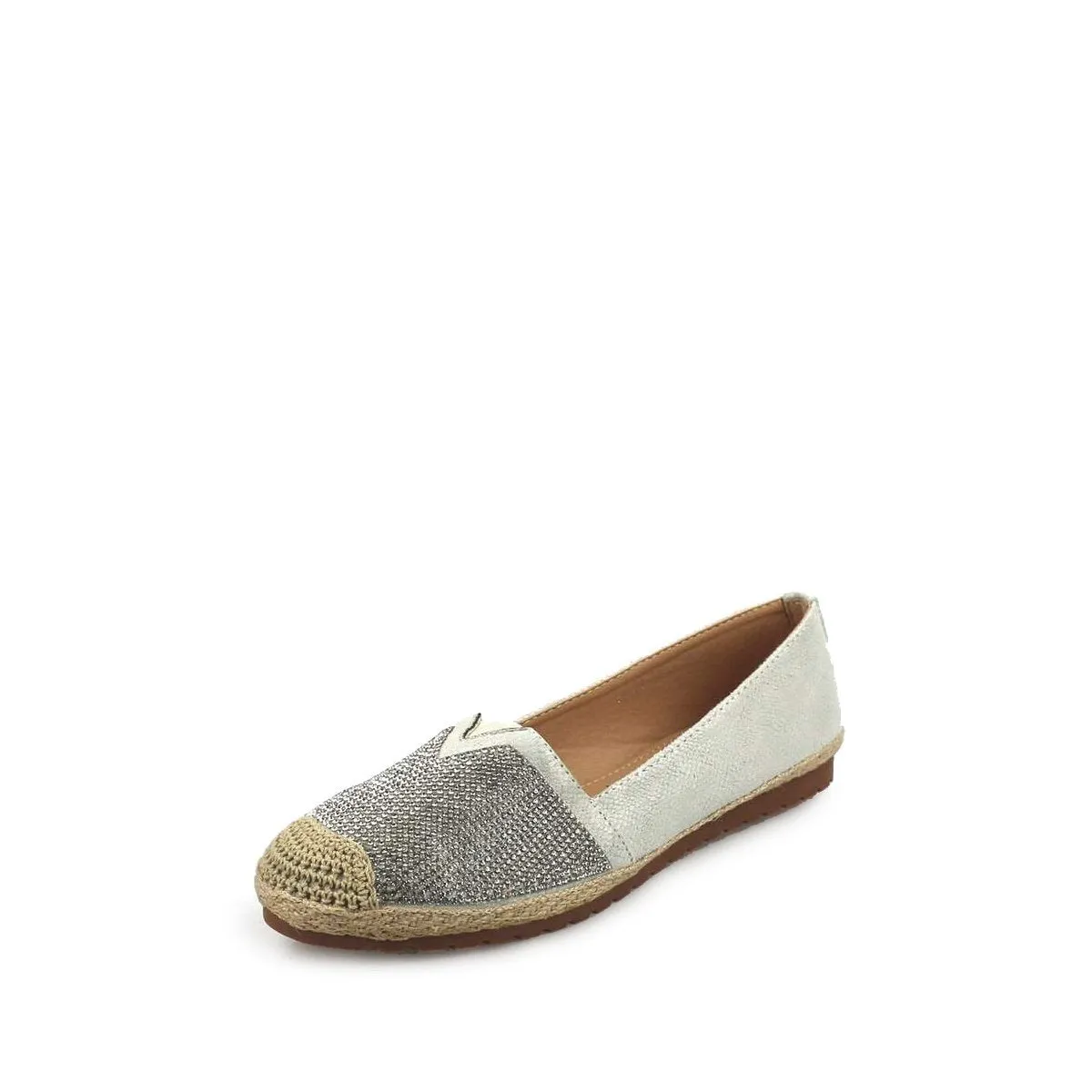 HELENA Flat Espadrille With Diamante Shoe