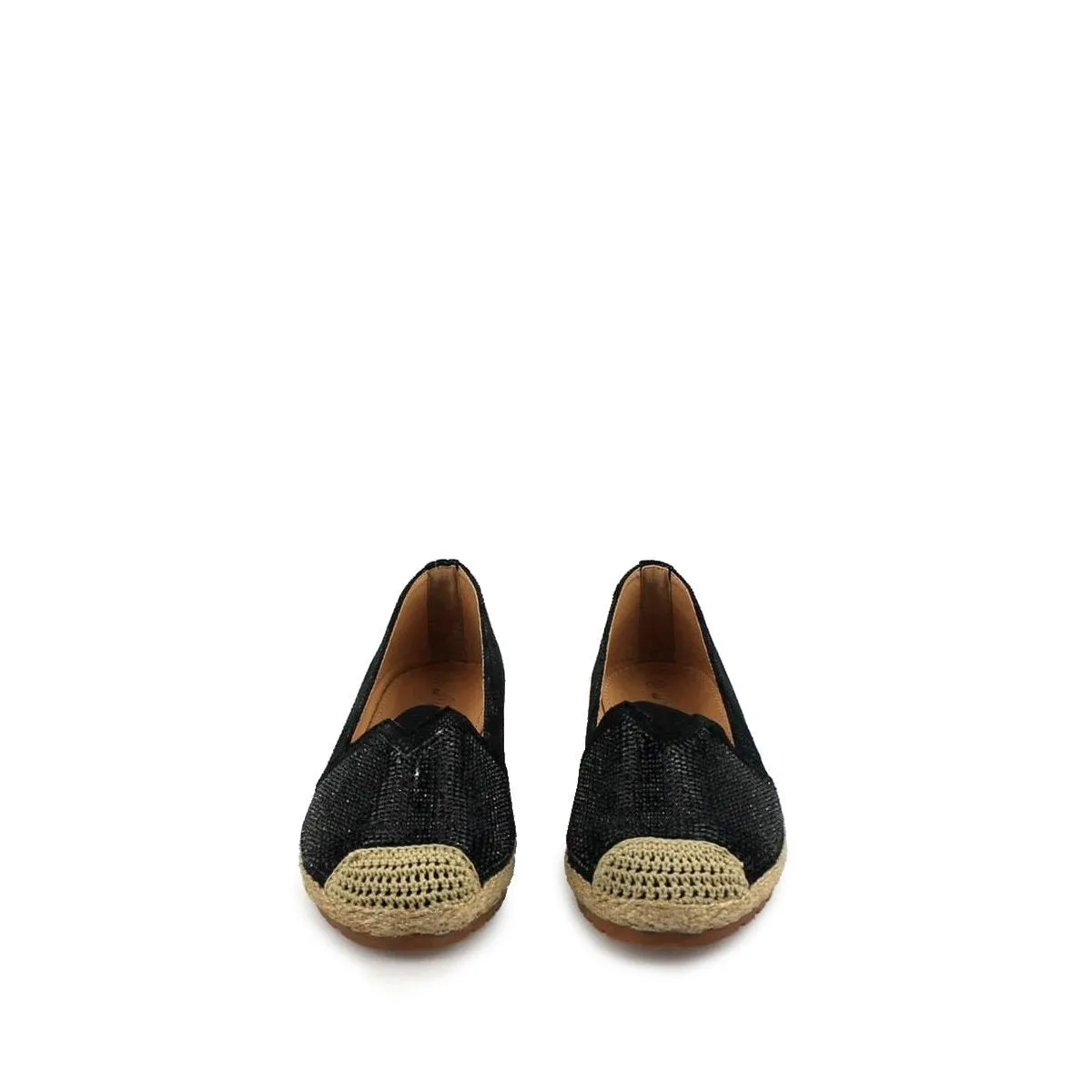 HELENA Flat Espadrille With Diamante Shoe