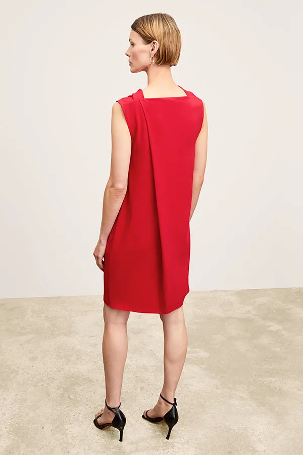 Joslyn Dress - Eco Sateen :: Maraschino