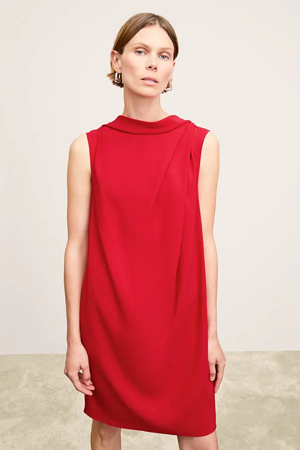 Joslyn Dress - Eco Sateen :: Maraschino