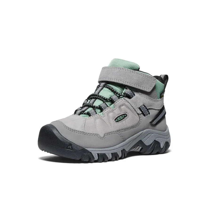 Little Kid's Keen Targhee IV Waterproof Hiking Boot Color: Alloy/ Granite Green