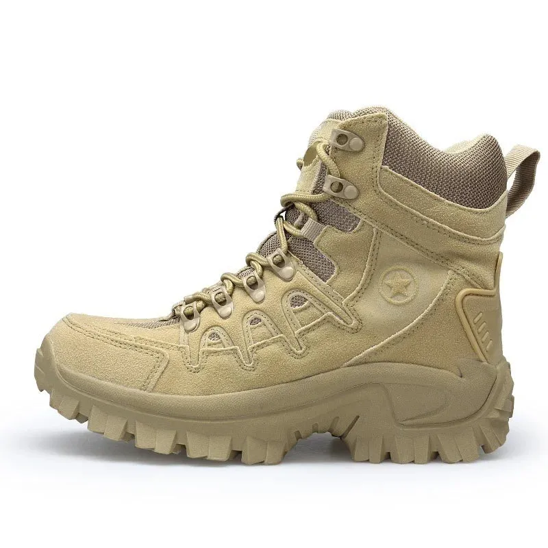 Men Outdoor Waterproof Non-Slip Hiking Boots Combat Boots