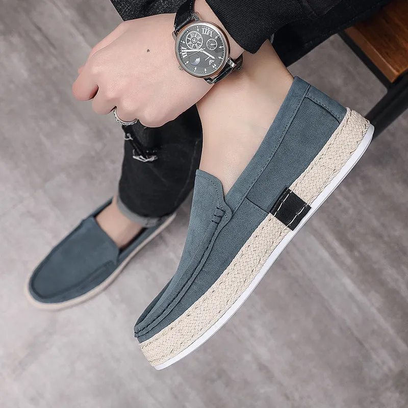 Men's Casual Pumps Canvas Lazy Old Beijing Cloth Shoes Soft Bottom