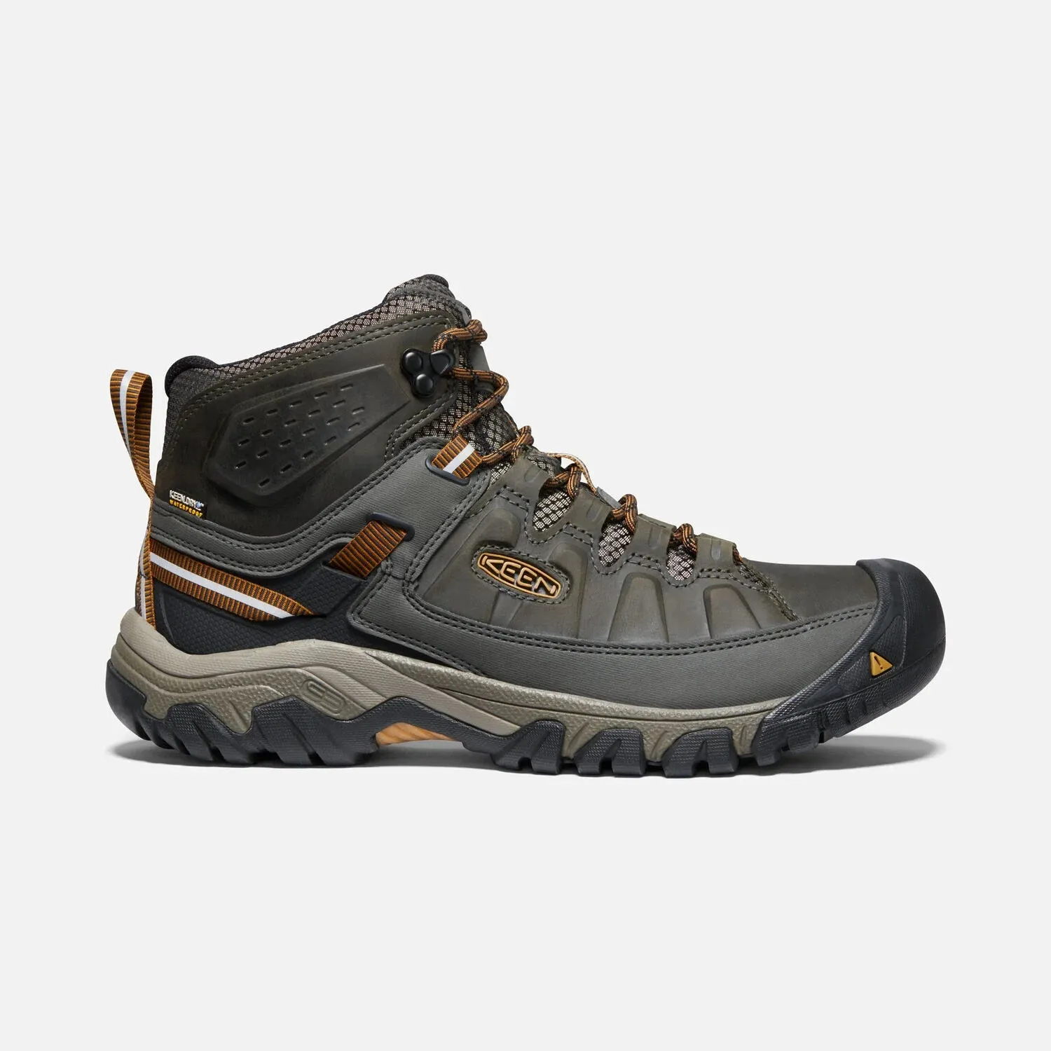 Men's Keen Targhee III Mid Waterproof Color: Black Olive / Golden Brown (WIDE WIDTH)