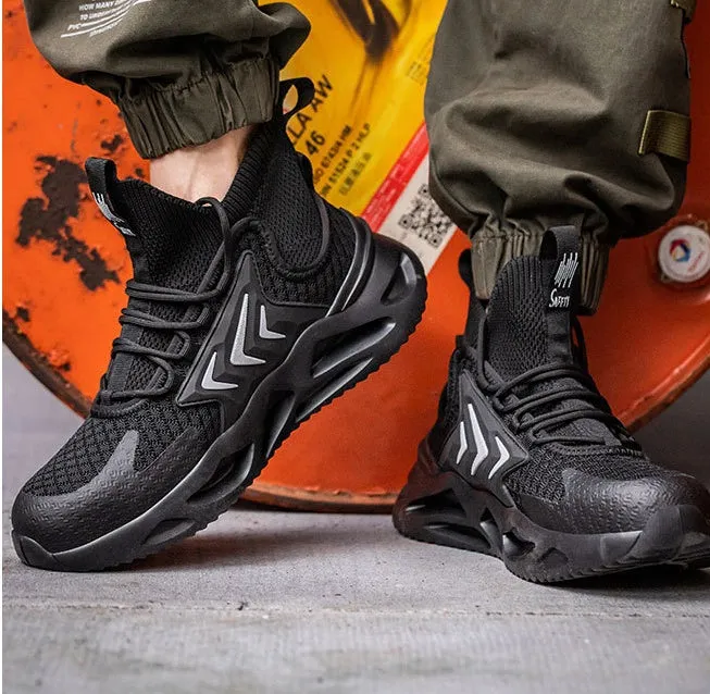 New Labor Protection Shoes For Men Against Hitting And Piercing Steel Head