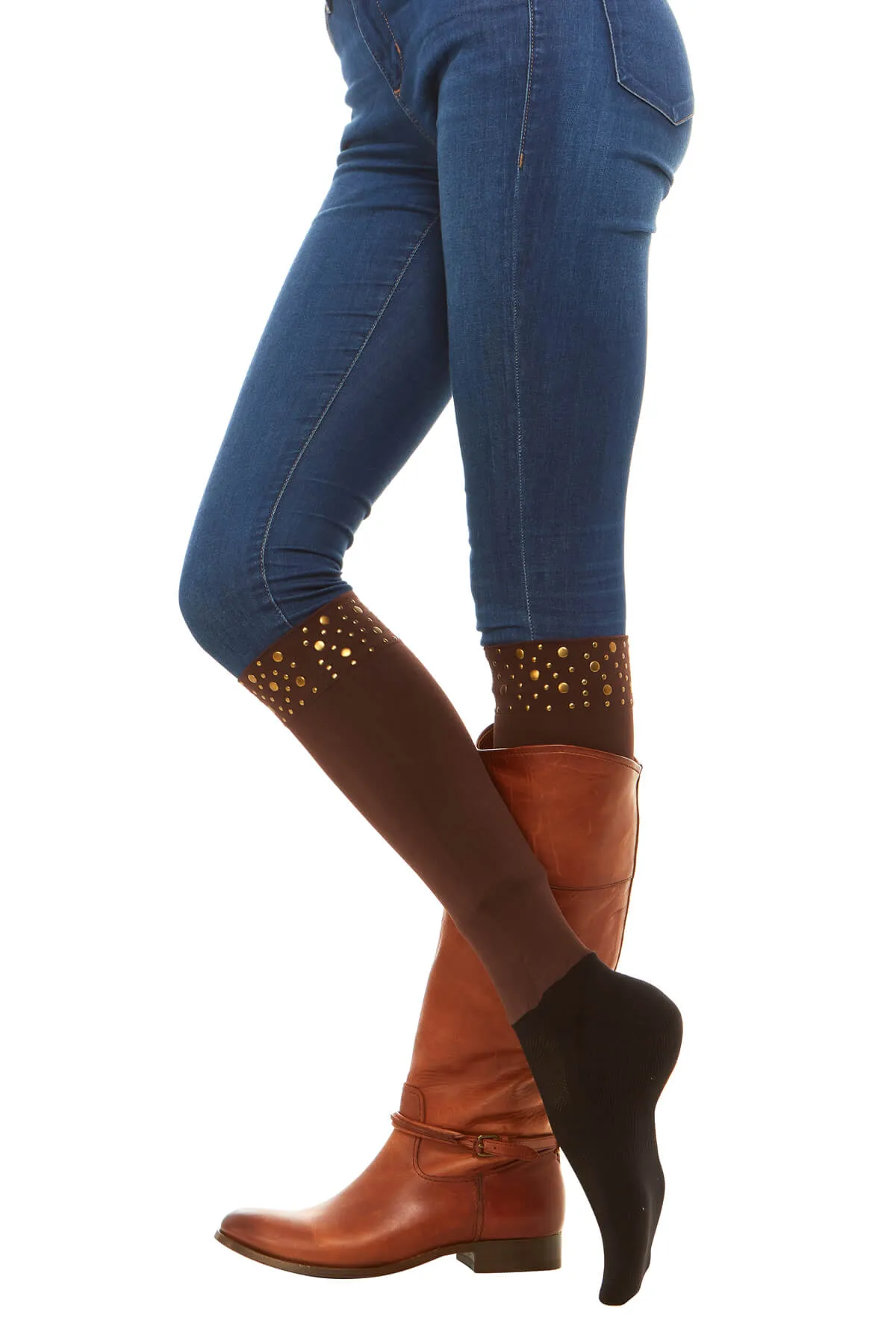 Nikki Studded Knee Hi's - Socks