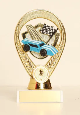 Pinewood Derby Figure on Base 6" Trophy