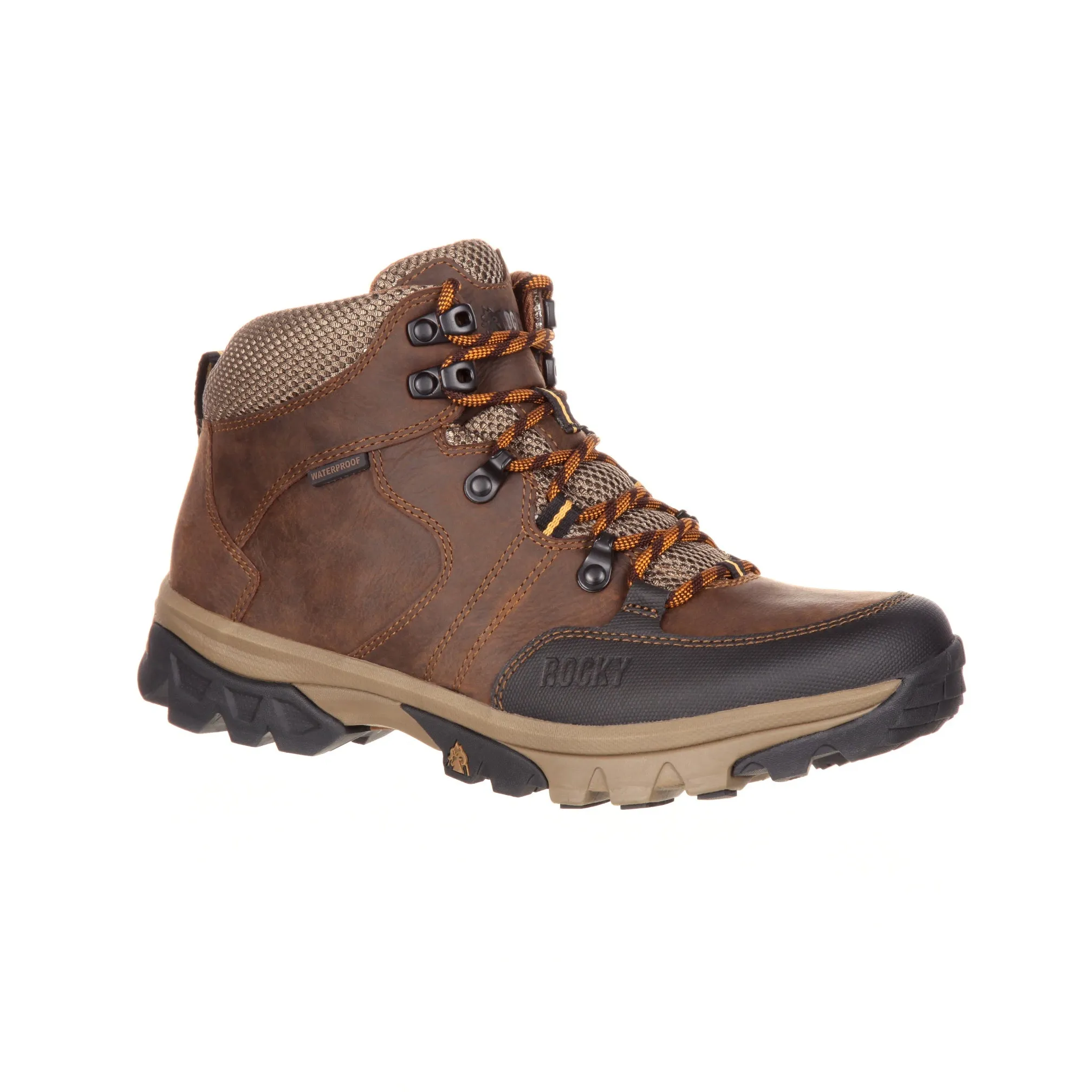 Rocky Mens Brown Leather Endeavour Pt WP Hiking Boots