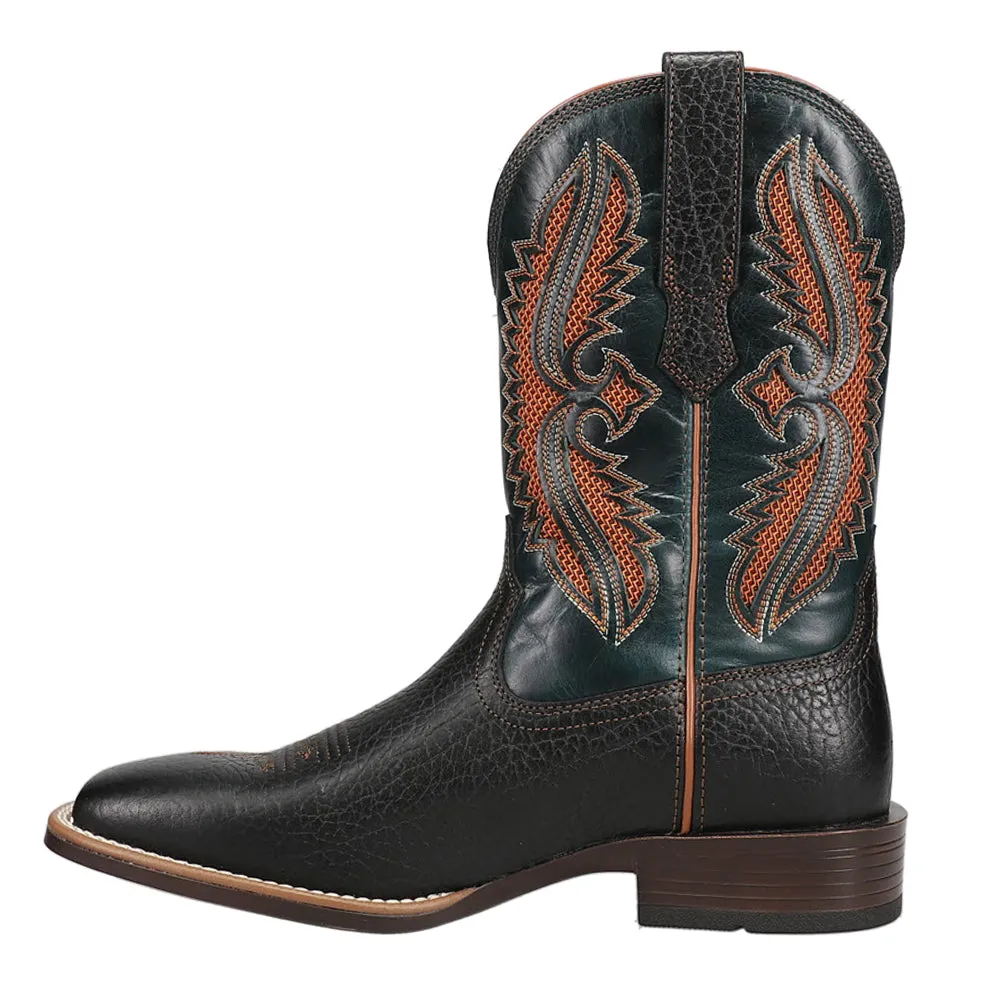 Rowder Venttek 360 Embroidered Tool-Inlayed Square Toe Cowboy Boots