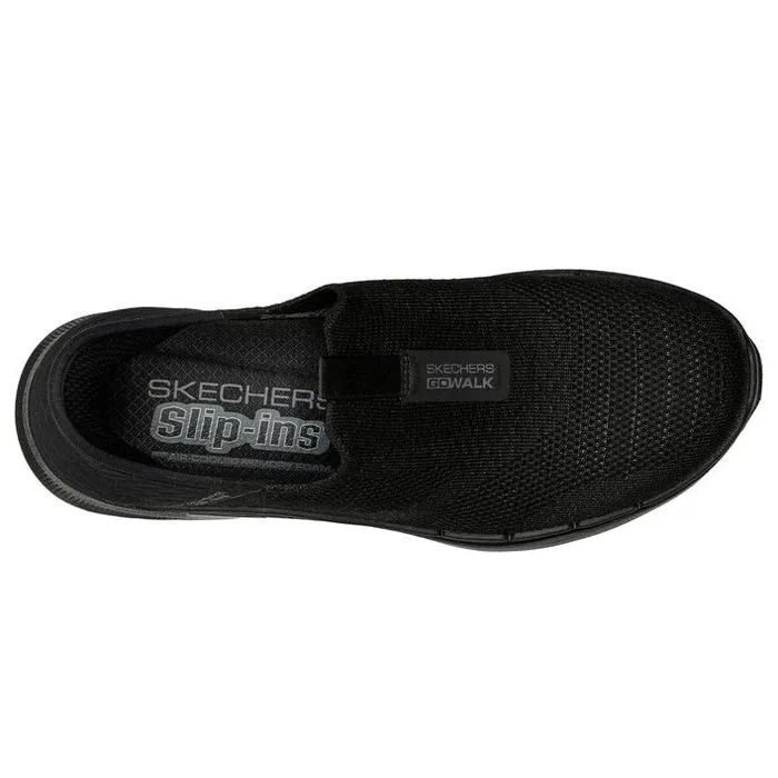 Skechers Go Walk 6 WIDE Width Womens Fabulous View SLIP INS Black