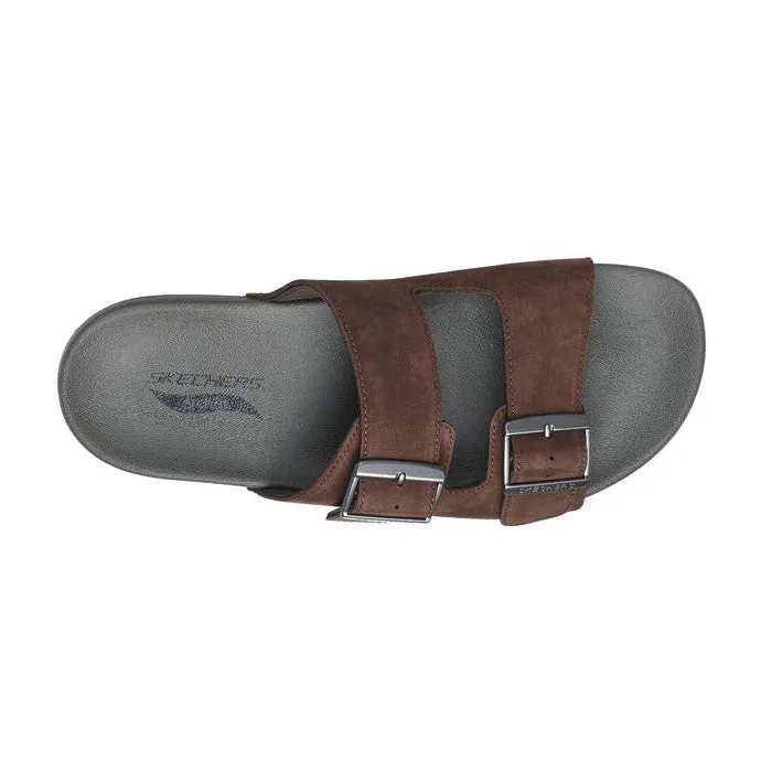 Skechers Mens Arch Fit Pro Sandal Day Melbourne Brown