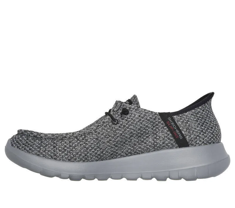 Skechers Mens Slip-ins Go Walk Max Halcyon Grey Black