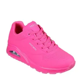 Skechers Uno Night Shades Womens WIDE WIDTH Trainer- Hot Pink