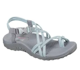 Skechers Womens Reggae Irie Mon Grey Aqua