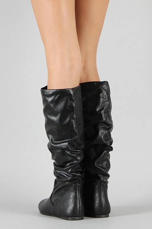 Soda Zuluu-S Slouchy Knee High Flat Boot