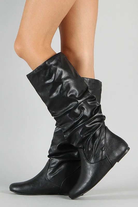 Soda Zuluu-S Slouchy Knee High Flat Boot